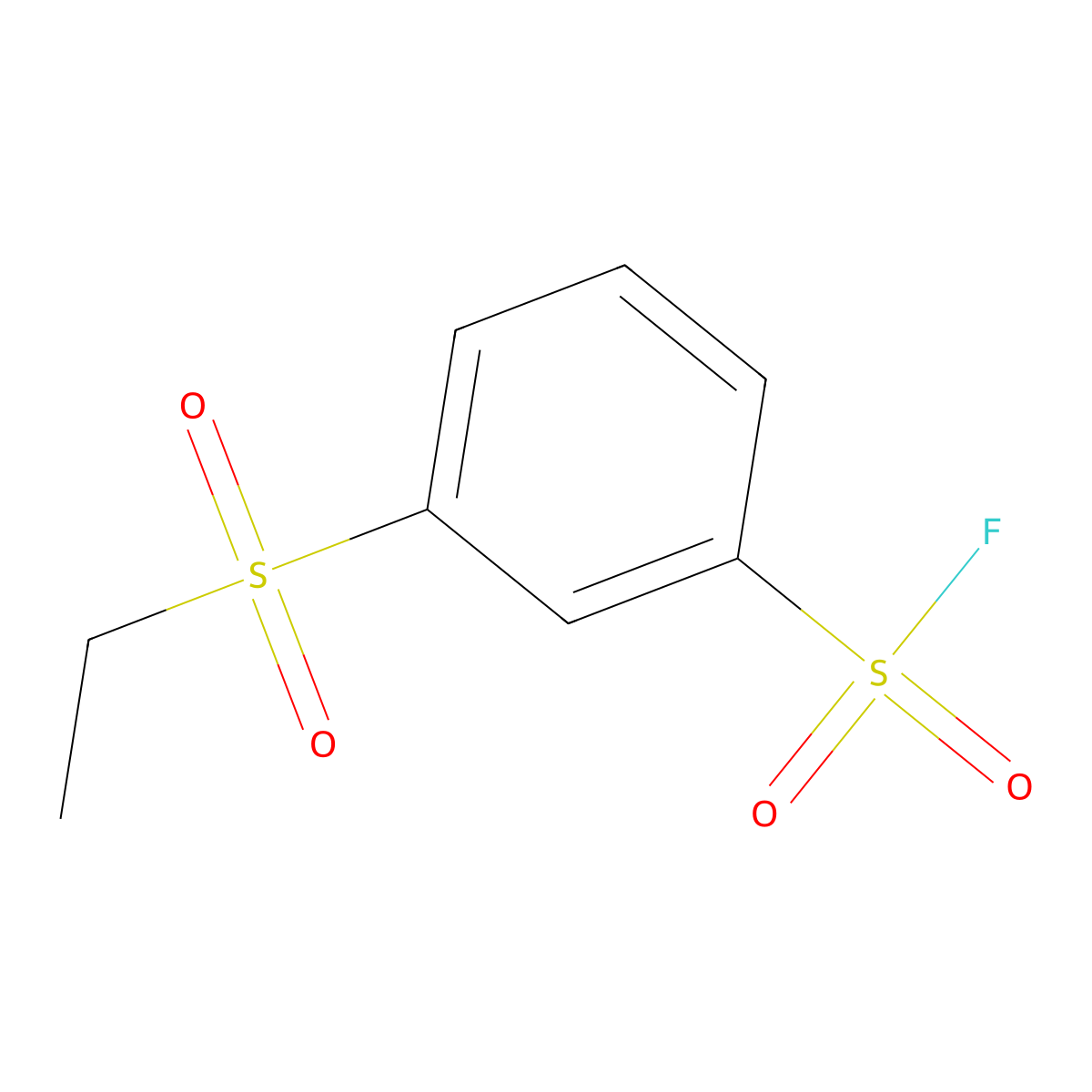 3-(Ethanesulfonyl)benzene-1-sulfonyl fluoride molecular structure, CAS 2137793-78-1