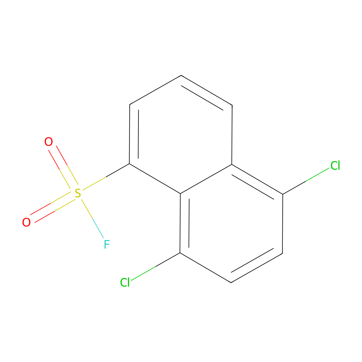 5,8-Dichloronaphthalene-1-sulfonyl fluoride molecular structure, CAS 2137795-27-6
