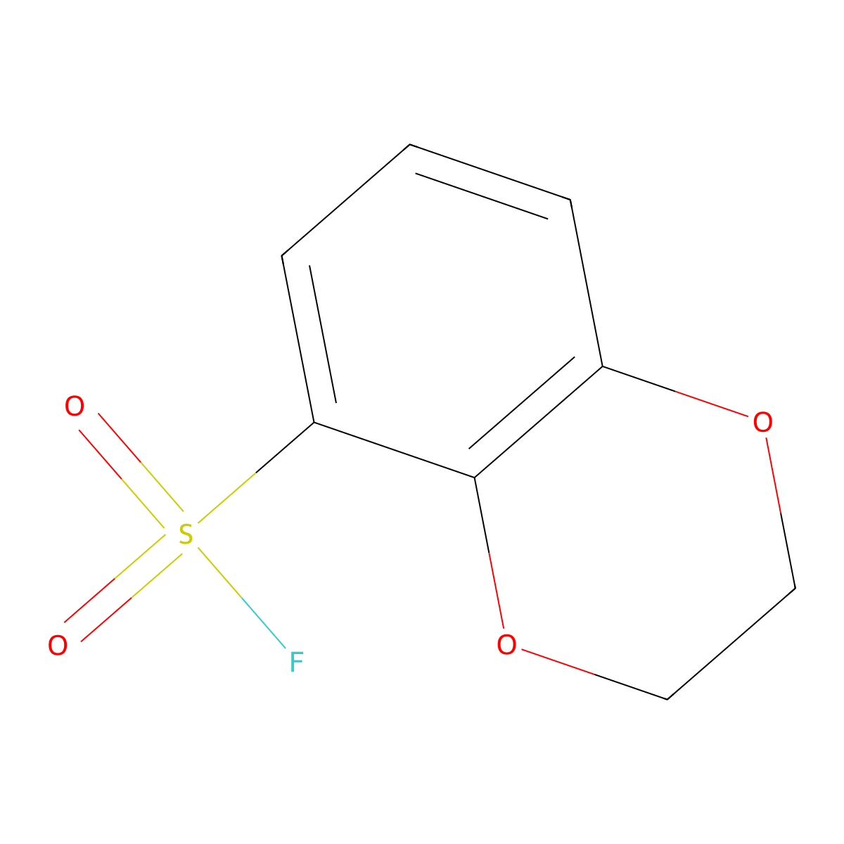 2,3-Dihydro-1,4-benzodioxine-5-sulfonyl fluoride molecular structure, CAS 2137796-51-9