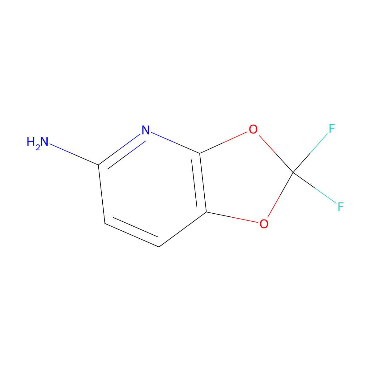 2,2-difluoro-2H-[1,3]dioxolo[4,5-b]pyridin-5-amine molecular structure, CAS 2137799-79-0