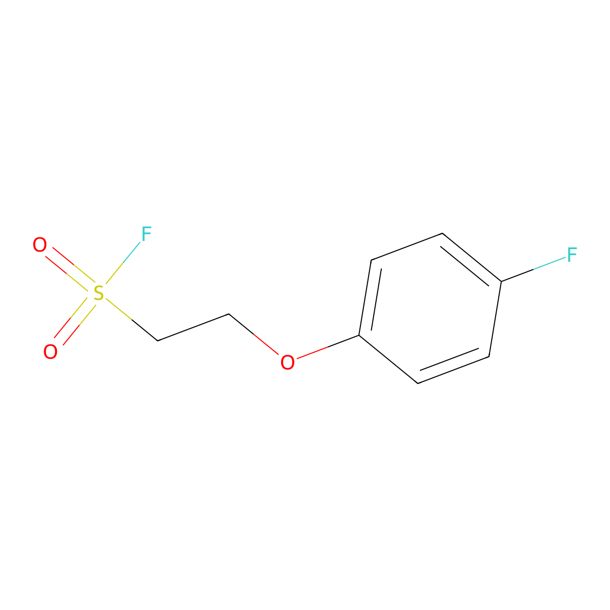 2-(4-Fluorophenoxy)ethane-1-sulfonylfluoride molecular structure, CAS 2137800-10-1