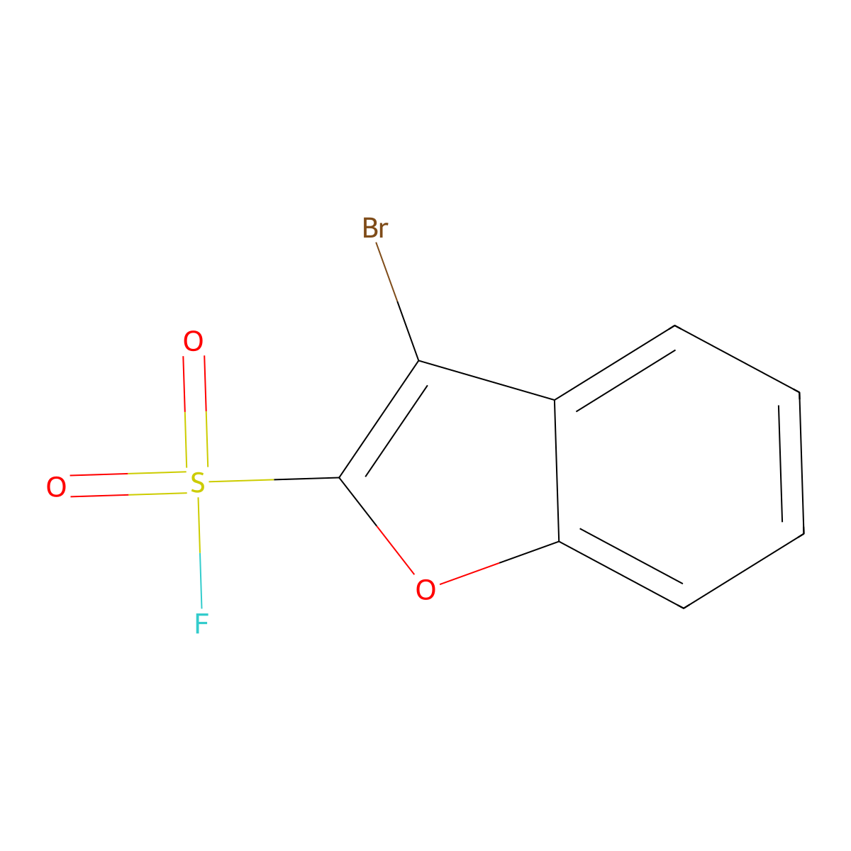 3-Bromo-1-benzofuran-2-sulfonyl fluoride molecular structure, CAS 2137800-31-6