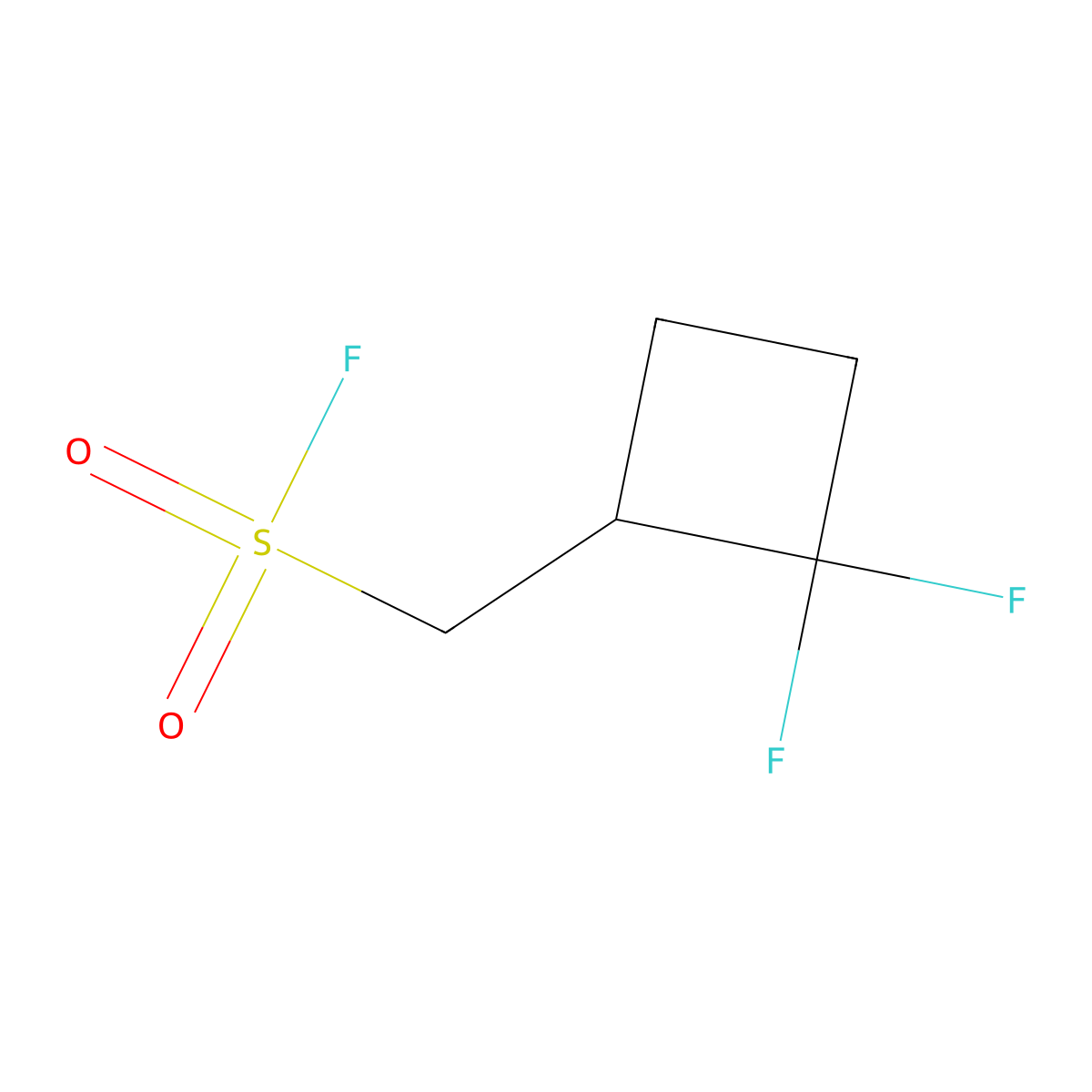 (2,2-Difluorocyclobutyl)methanesulfonyl fluoride molecular structure, CAS 2137800-64-5