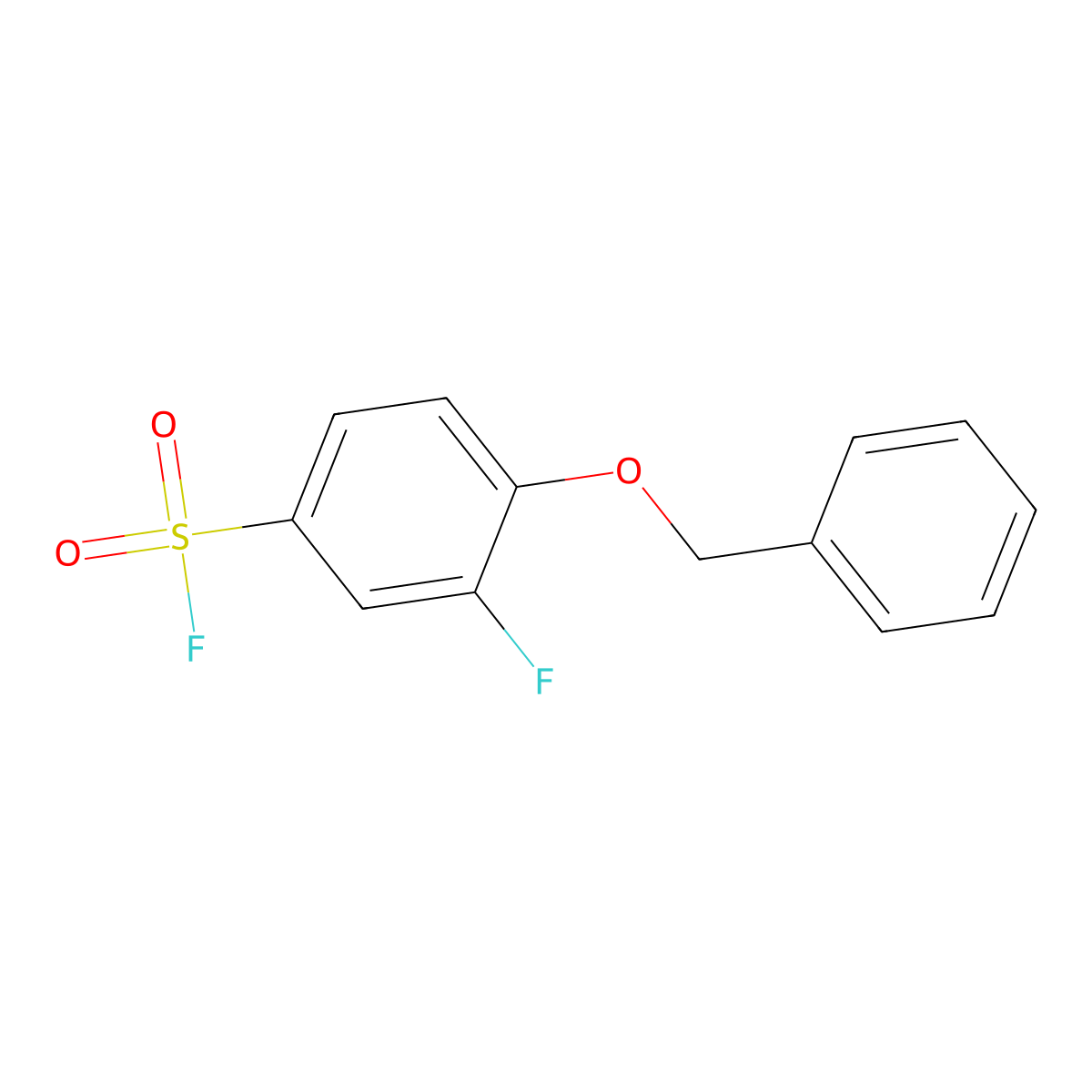 4-(Benzyloxy)-3-fluorobenzene-1-sulfonyl fluoride molecular structure, CAS 2137800-89-4