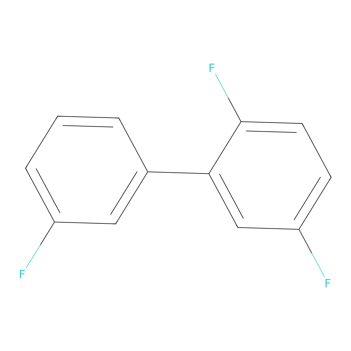 1,4-Difluoro-2-(3-fluorophenyl)benzene molecular structure, CAS 2137802-29-8