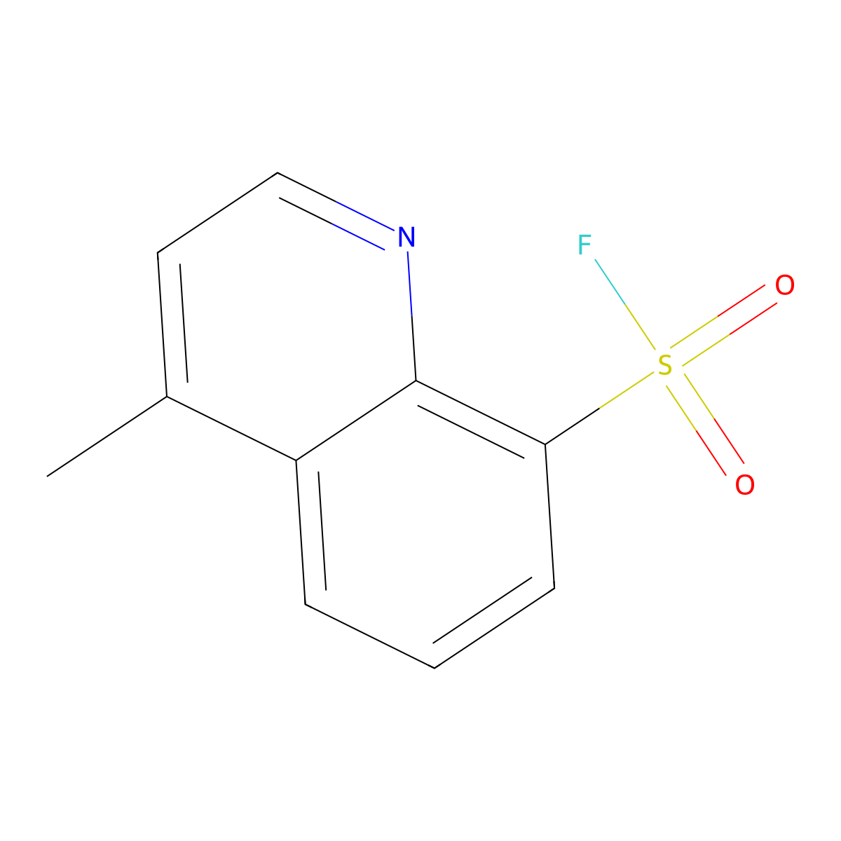 4-Methylquinoline-8-sulfonyl fluoride molecular structure, CAS 2137805-89-9