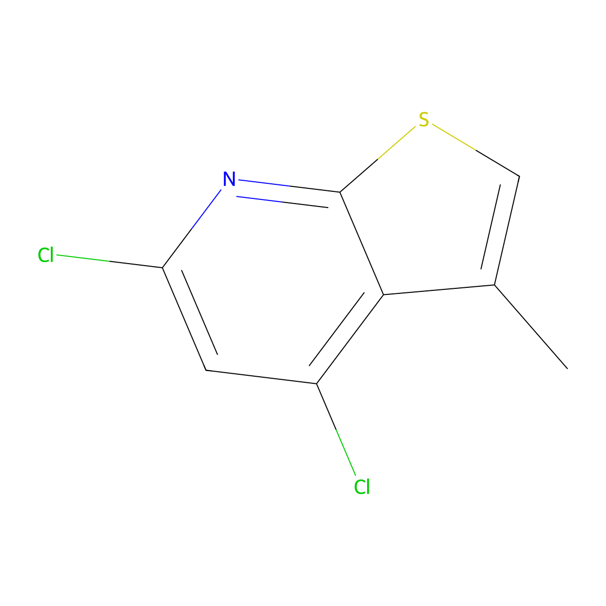 4,6-Dichloro-3-methylthieno[2,3-b]pyridine molecular structure, CAS 2137806-76-7