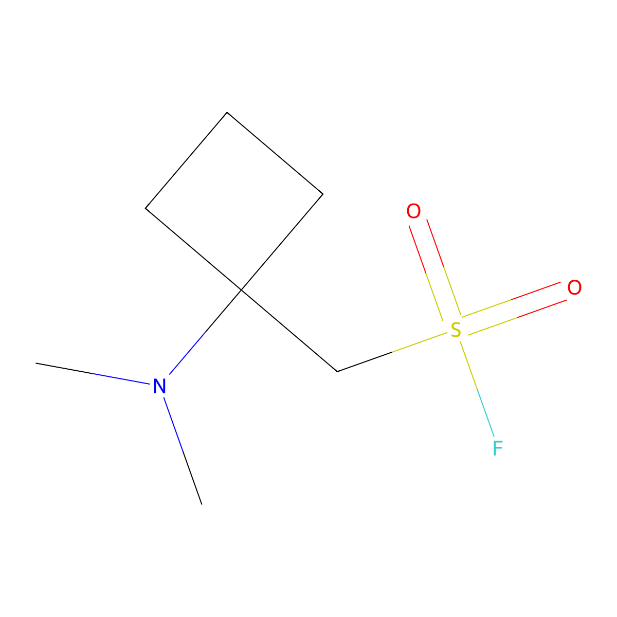 [1-(Dimethylamino)cyclobutyl]methanesulfonyl fluoride molecular structure, CAS 2137807-17-9