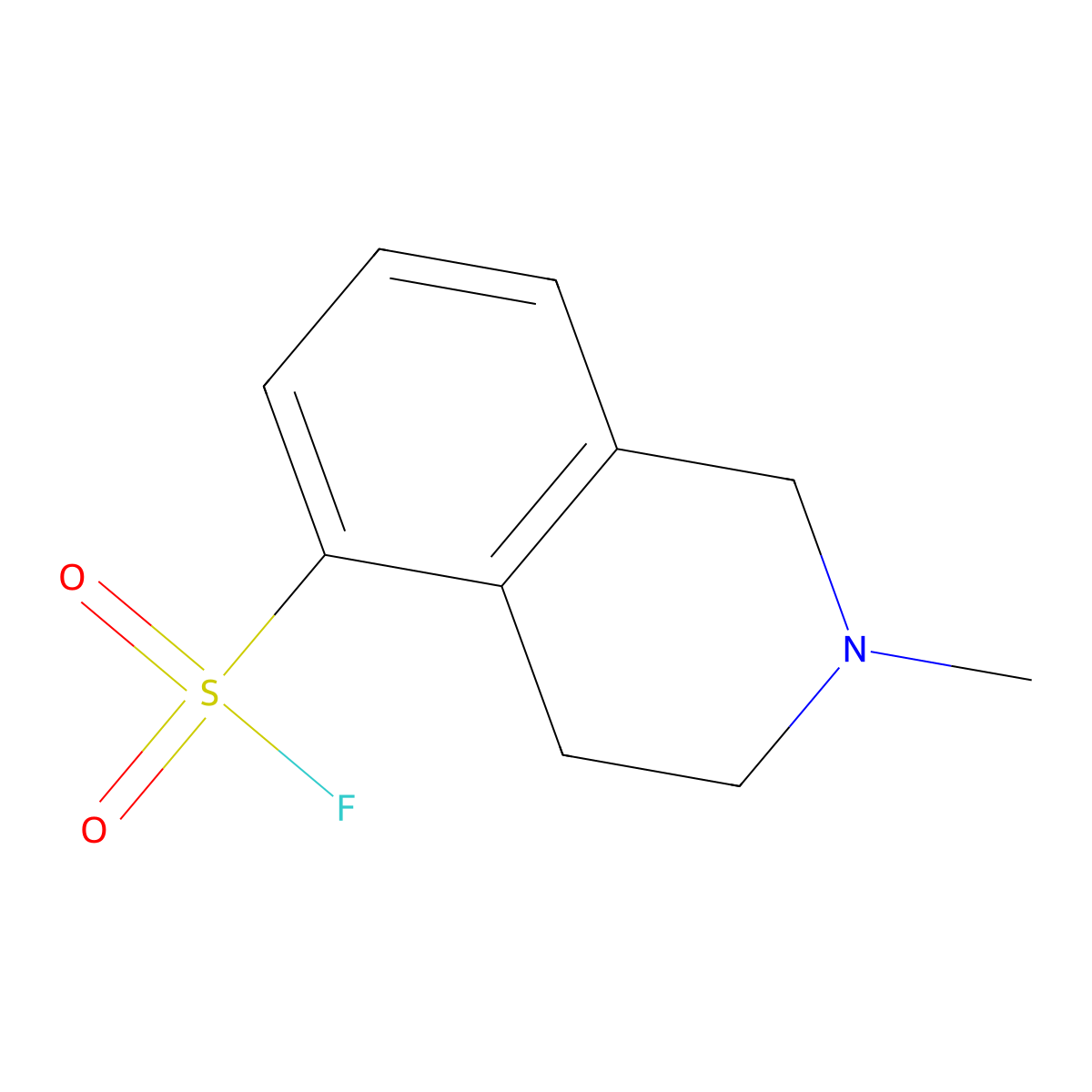 2-Methyl-1,2,3,4-tetrahydroisoquinoline-5-sulfonyl fluoride molecular structure, CAS 2137807-22-6