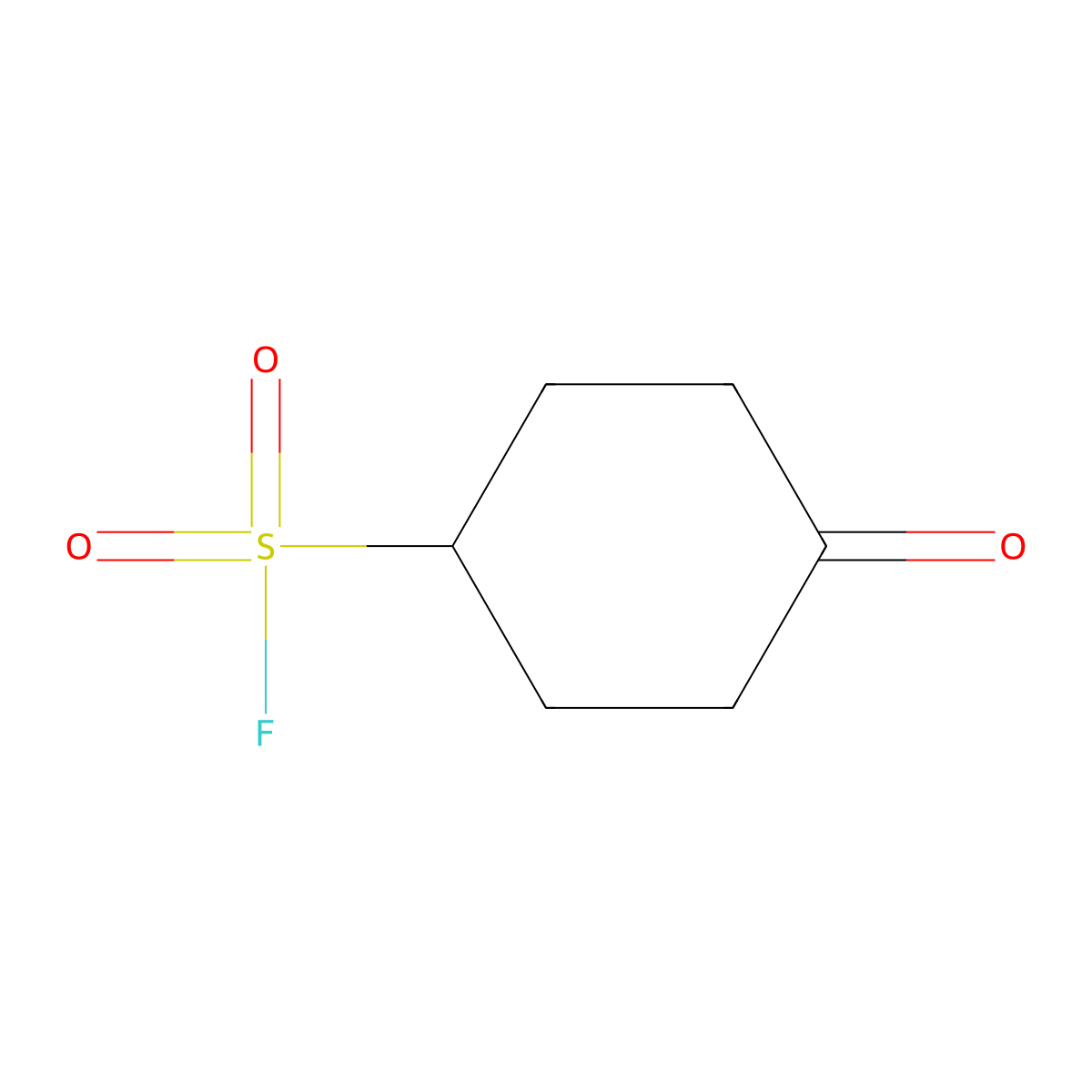 4-Oxocyclohexane-1-sulfonyl fluoride molecular structure, CAS 2137807-50-0