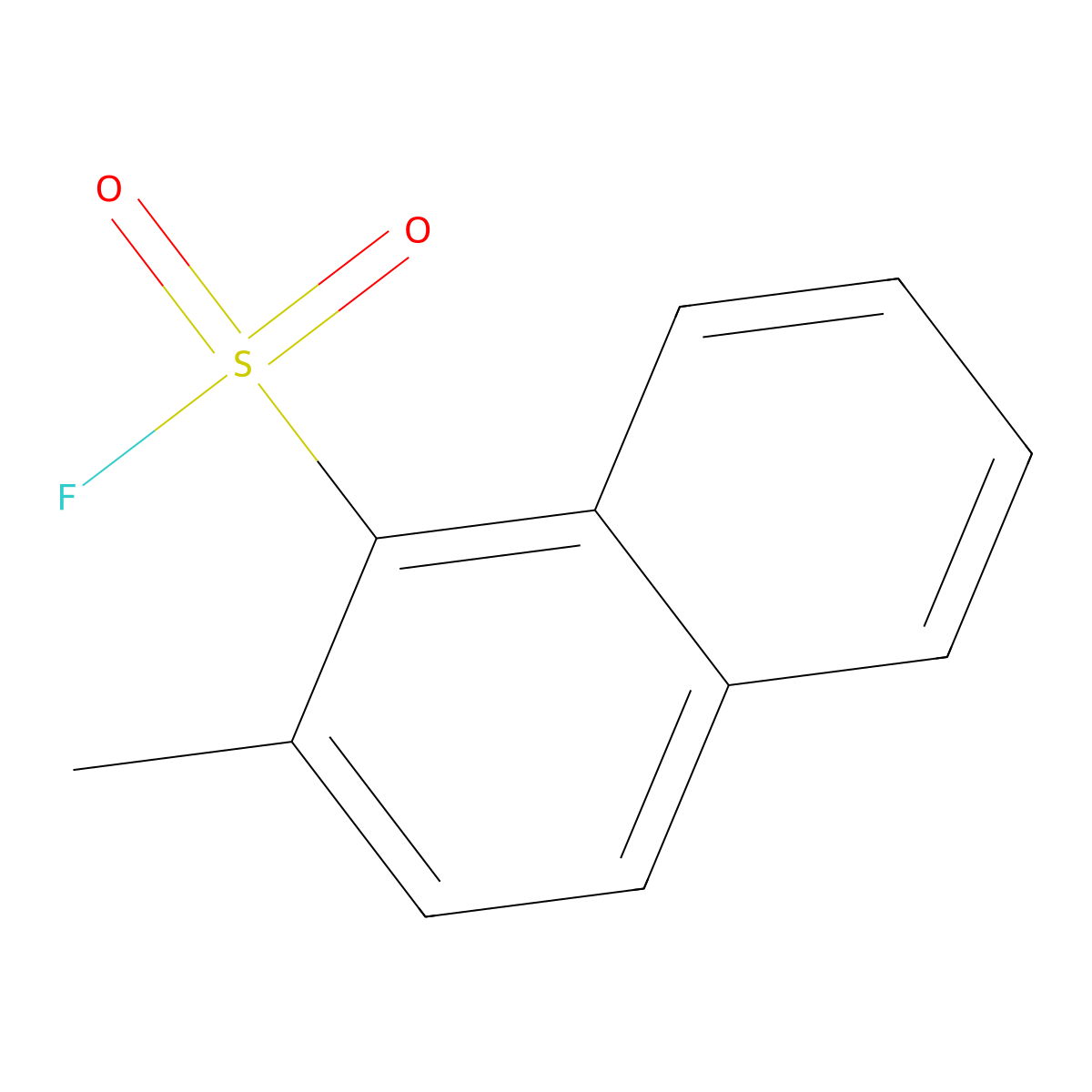 2-Methylnaphthalene-1-sulfonyl fluoride molecular structure, CAS 2137808-37-6