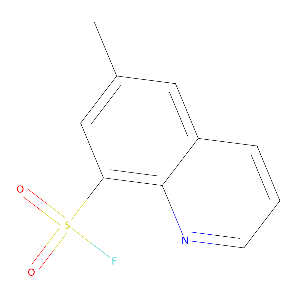 6-Methylquinoline-8-sulfonyl fluoride molecular structure, CAS 2137809-83-5