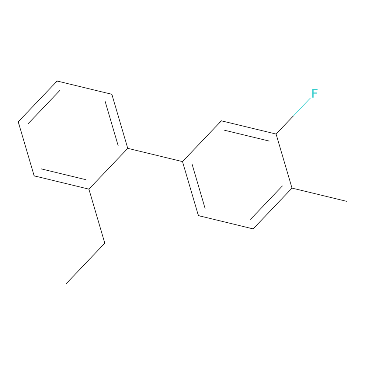 4-(2-Ethylphenyl)-2-fluoro-1-methylbenzene molecular structure, CAS 2137810-49-0