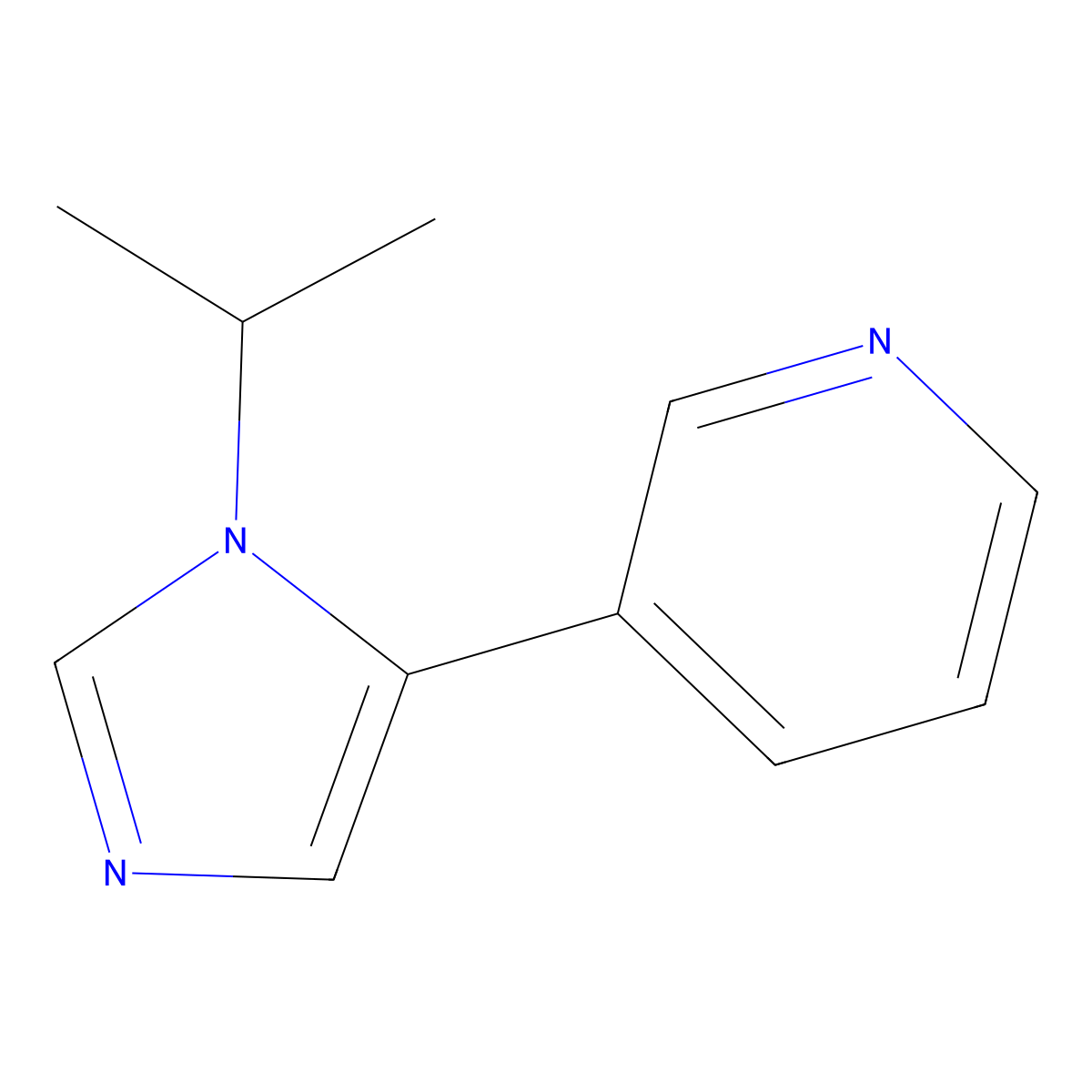 3-[1-(propan-2-yl)-1H-imidazol-5-yl]pyridine molecular structure, CAS 2137810-68-3