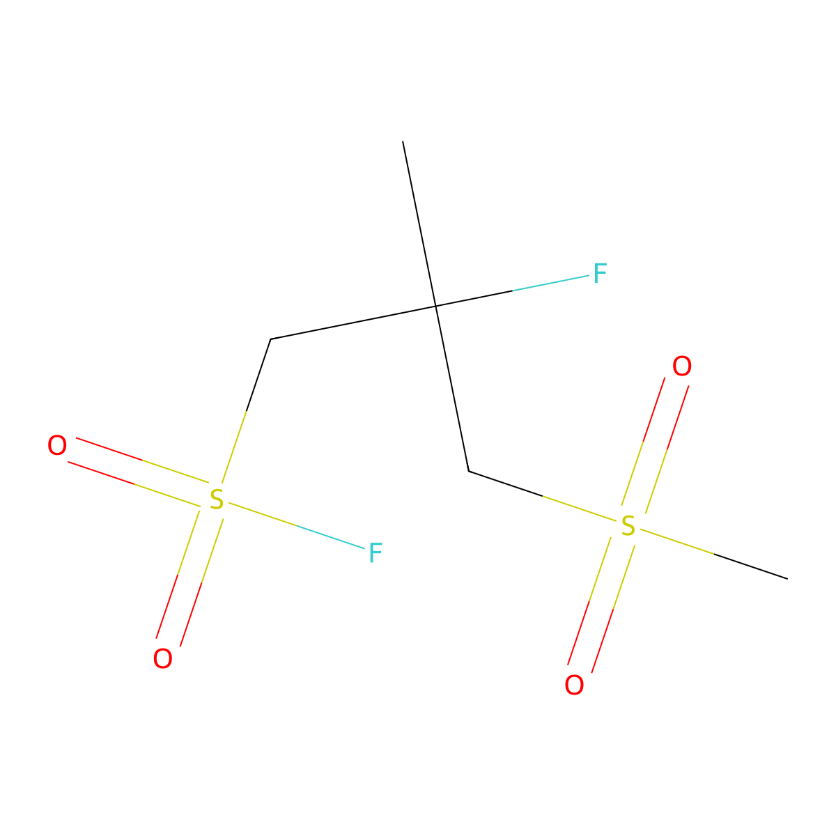 2-Fluoro-3-methanesulfonyl-2-methylpropane-1-sulfonyl fluoride molecular structure, CAS 2137810-70-7