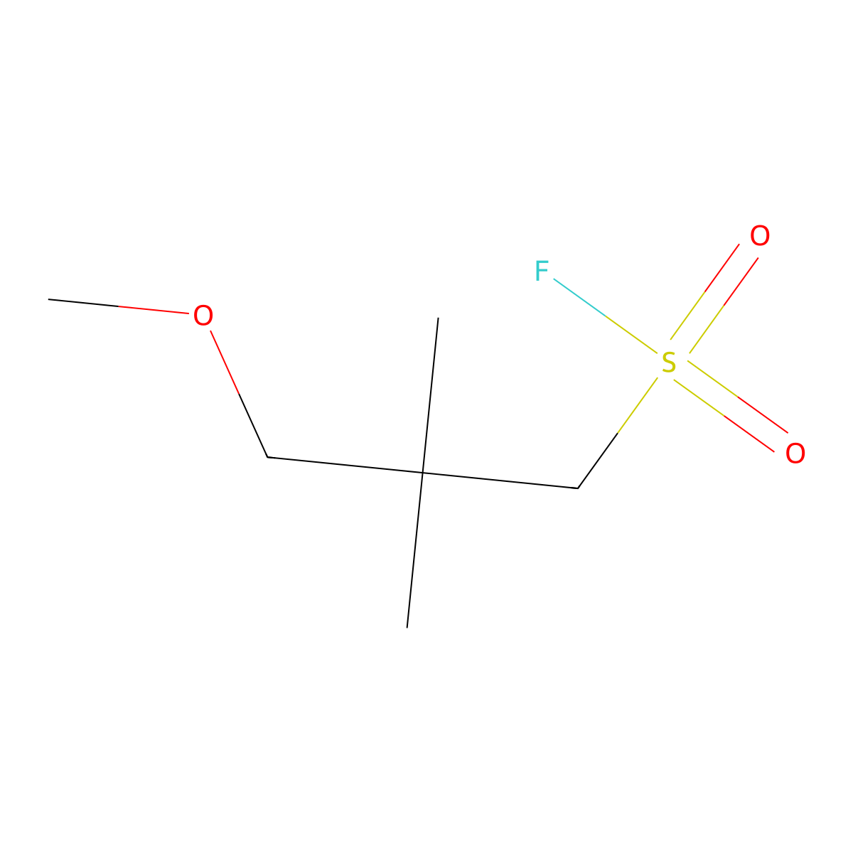 3-Methoxy-2,2-dimethylpropane-1-sulfonyl fluoride molecular structure, CAS 2137810-79-6