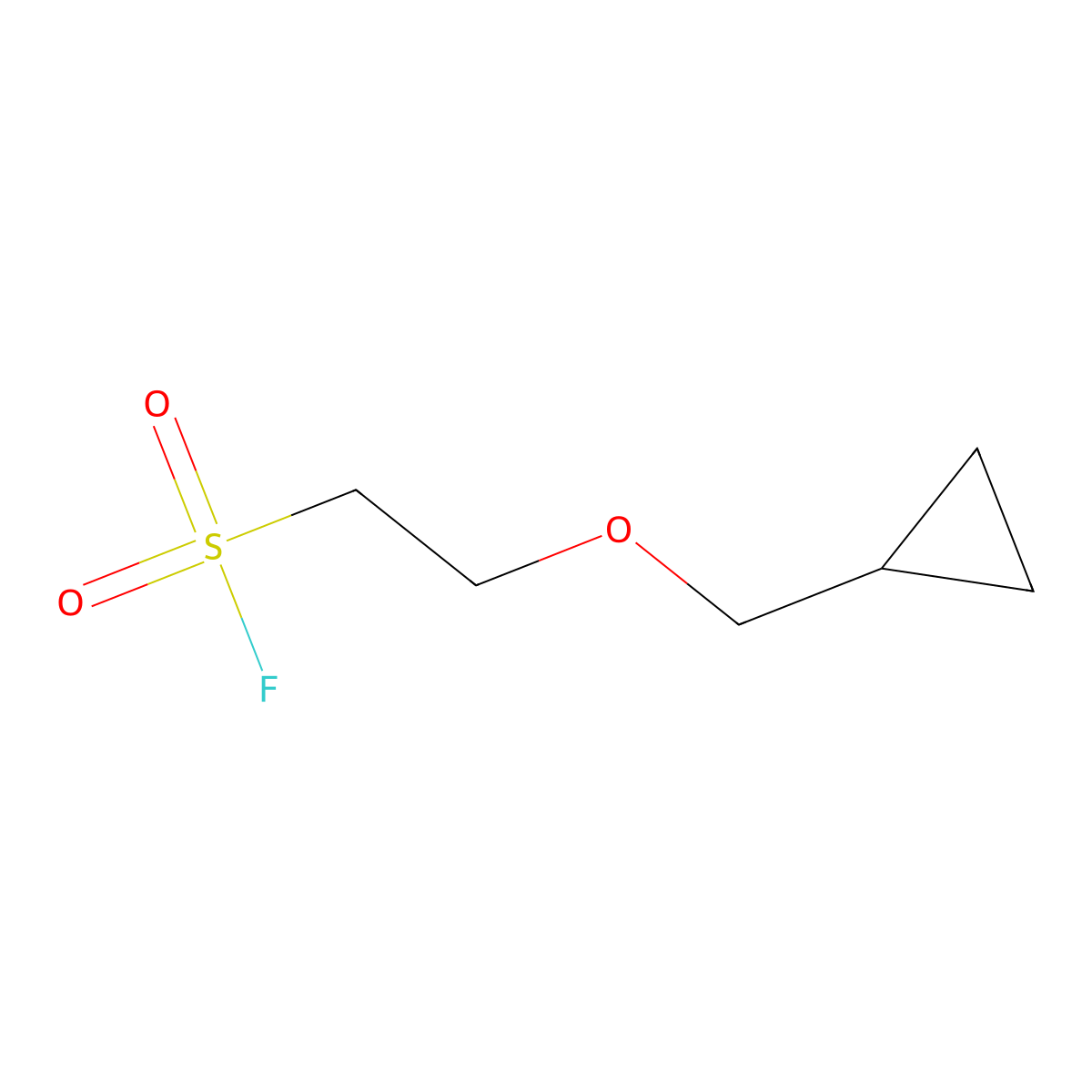 2-(Cyclopropylmethoxy)ethane-1-sulfonyl fluoride molecular structure, CAS 2137810-90-1