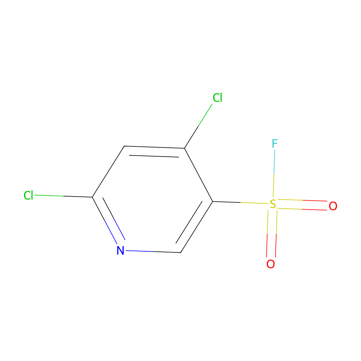 4,6-Dichloropyridine-3-sulfonyl fluoride molecular structure, CAS 2137812-57-6