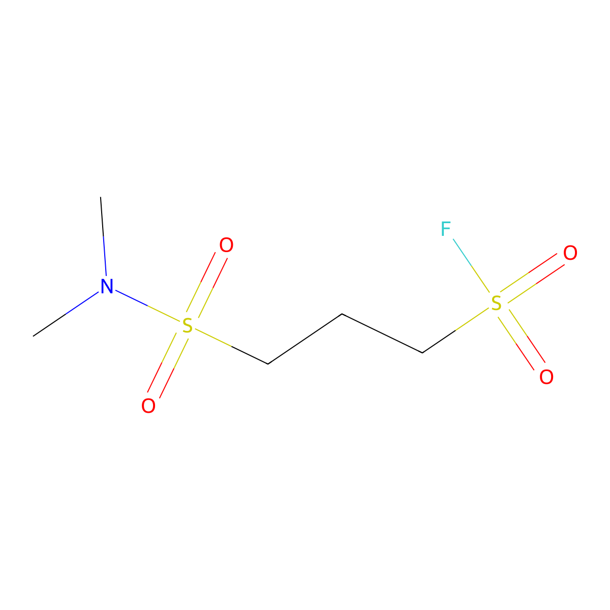 3-(Dimethylsulfamoyl)propane-1-sulfonyl fluoride molecular structure, CAS 2137812-73-6