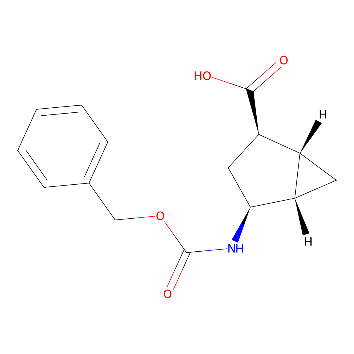 rac-(1R,2R,4S,5S)-4-{[(benzyloxy)carbonyl]amino}bicyclo[3.1.0]hexane-2-carboxylic acid molecular structure, CAS 2137815-80-4