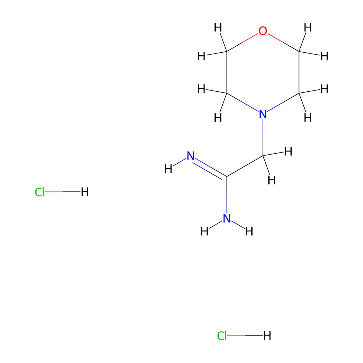 2-(Morpholin-4-yl)ethanimidamide dihydrochloride molecular structure, CAS 2137817-02-6