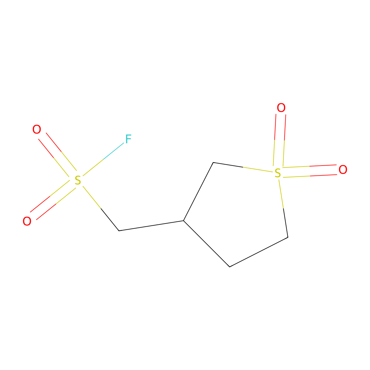 (1,1-Dioxo-1lambda6-thiolan-3-yl)methanesulfonyl fluoride molecular structure, CAS 2137817-46-8