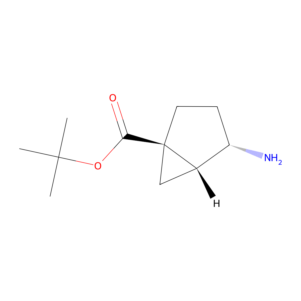 rac-tert-butyl (1R,4S,5R)-4-aminobicyclo[3.1.0]hexane-1-carboxylate molecular structure, CAS 2137818-03-0