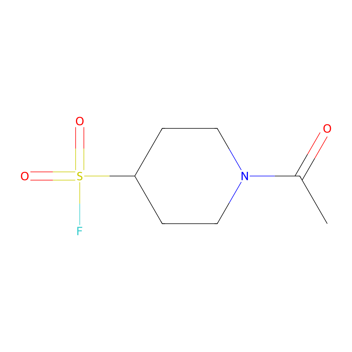 1-Acetylpiperidine-4-sulfonyl fluoride molecular structure, CAS 2137818-05-2