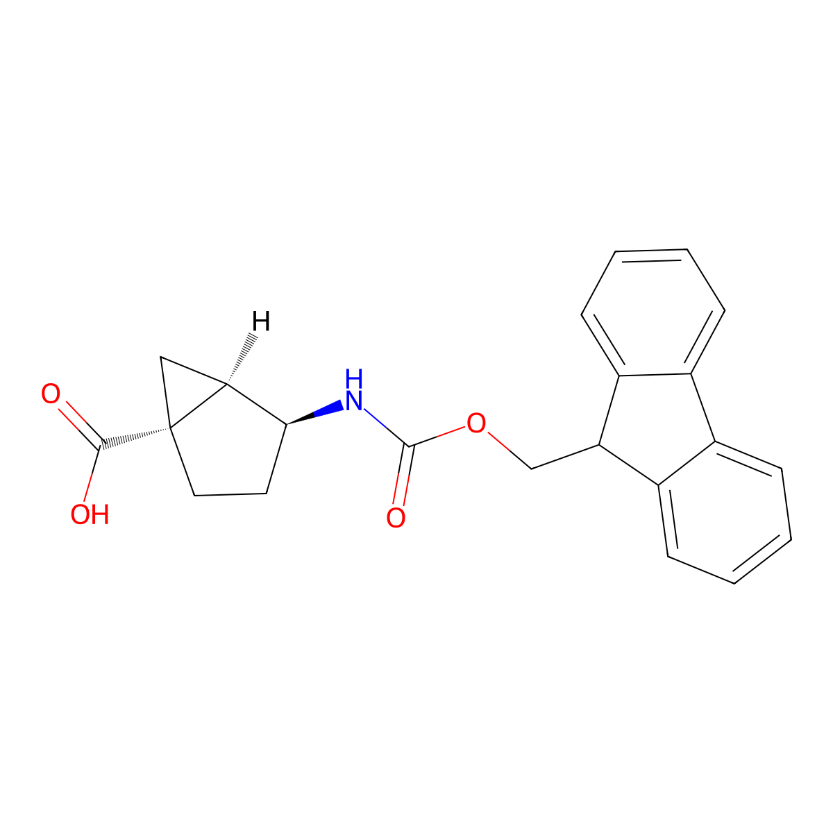 rac-(1R,4S,5R)-4-({[(9H-fluoren-9-yl)methoxy]carbonyl}amino)bicyclo[3.1.0]hexane-1-carboxylicacid molecular structure, CAS 2137818-08-5