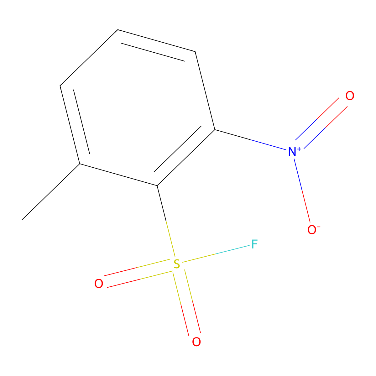 2-Methyl-6-nitrobenzene-1-sulfonyl fluoride molecular structure, CAS 2137818-35-8