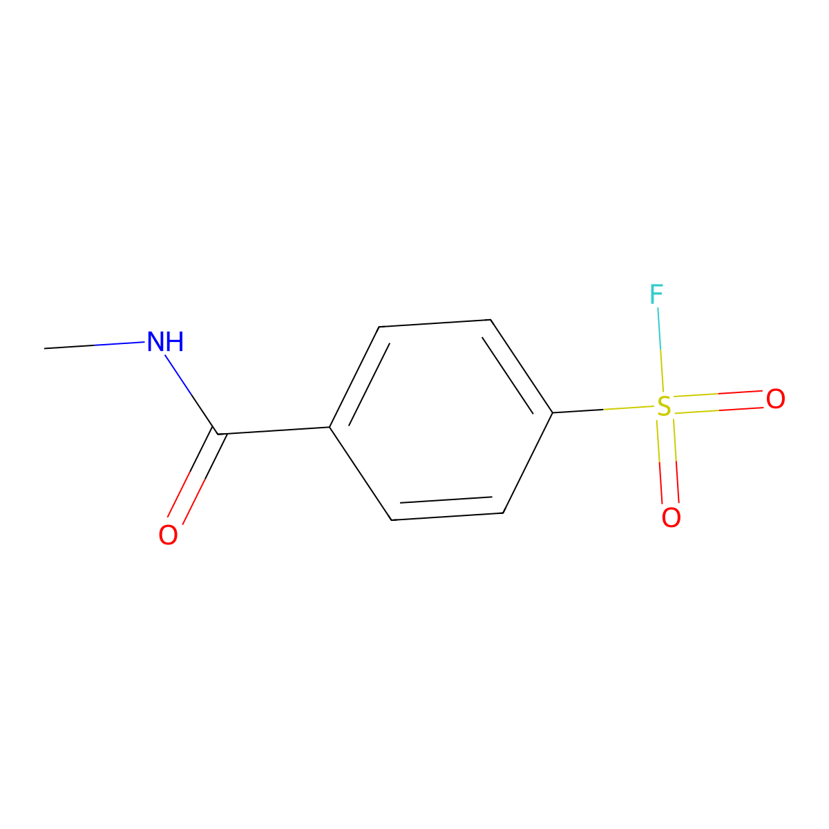 4-(Methylcarbamoyl)benzene-1-sulfonyl fluoride molecular structure, CAS 2137818-59-6