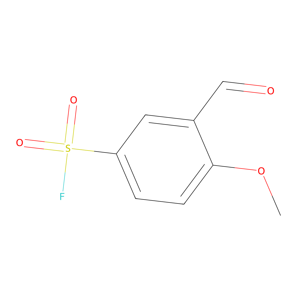 3-Formyl-4-methoxybenzene-1-sulfonyl fluoride molecular structure, CAS 2137818-78-9
