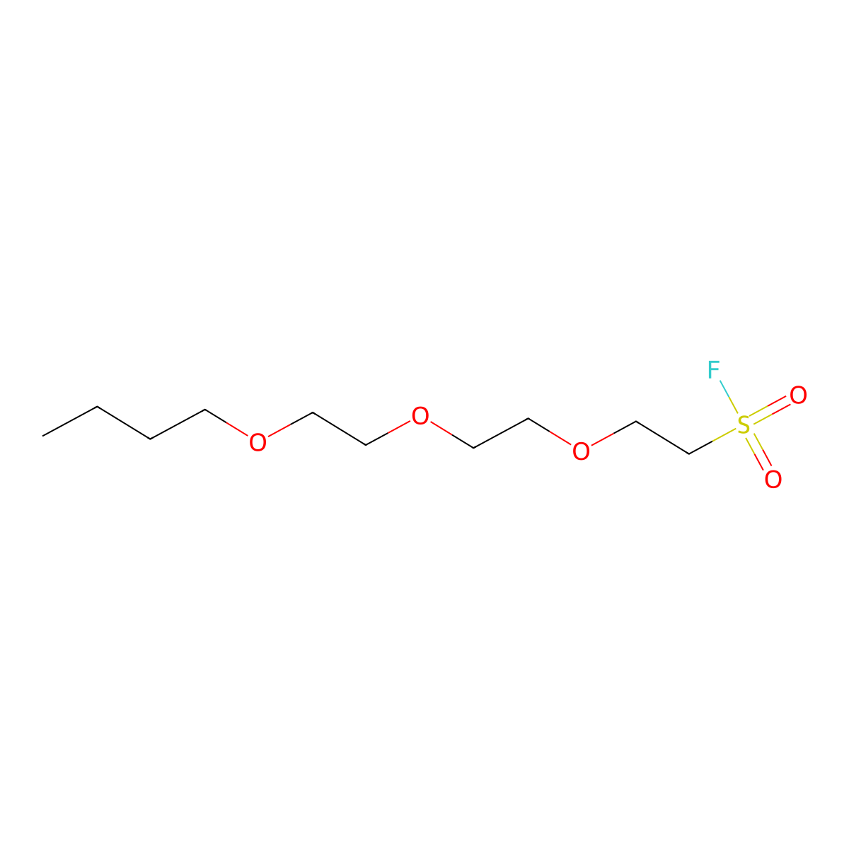 2-[2-(2-Butoxyethoxy)ethoxy]ethane-1-sulfonyl fluoride molecular structure, CAS 2137819-03-3