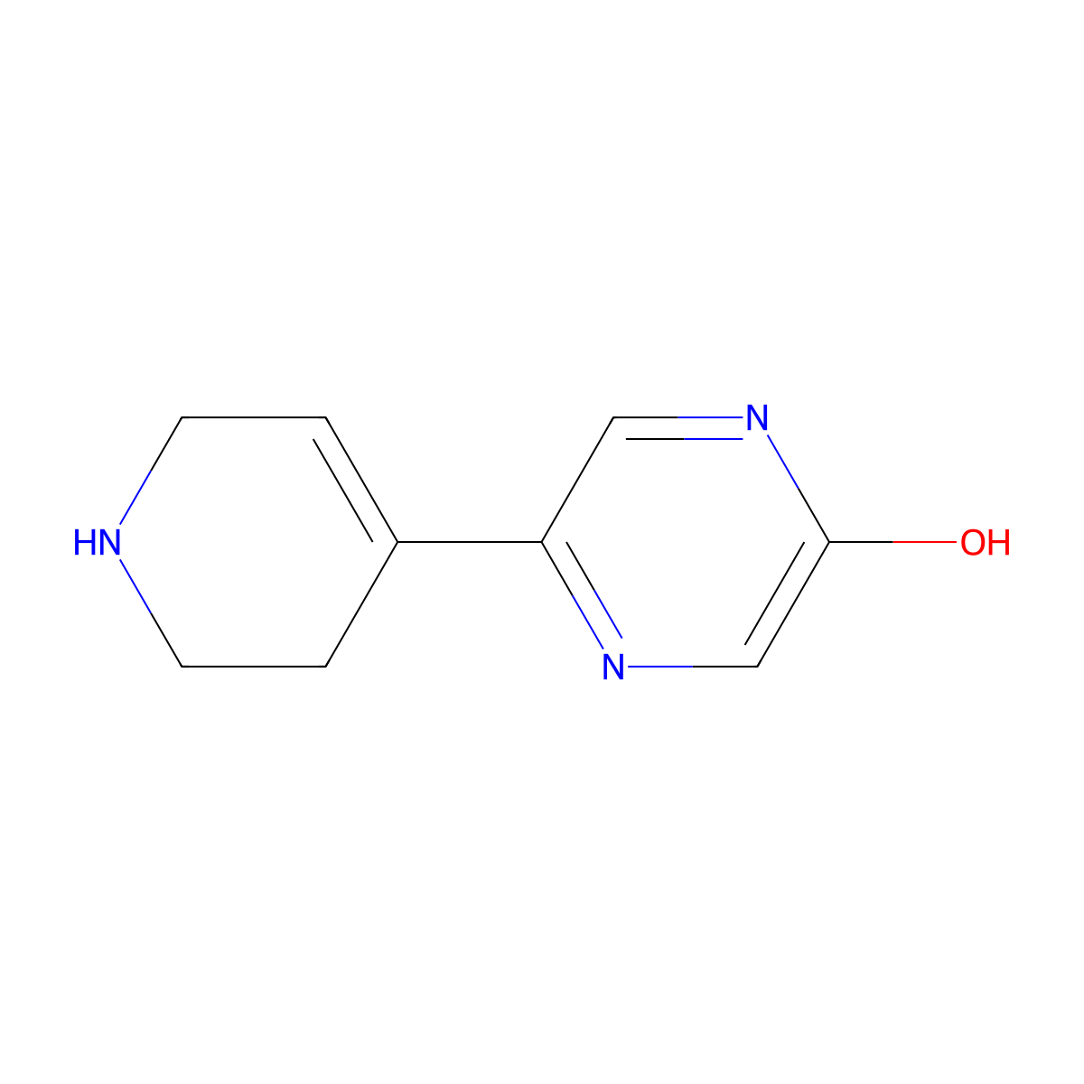 5-(1,2,3,6-Tetrahydropyridin-4-yl)pyrazin-2-ol molecular structure, CAS 2137821-57-7