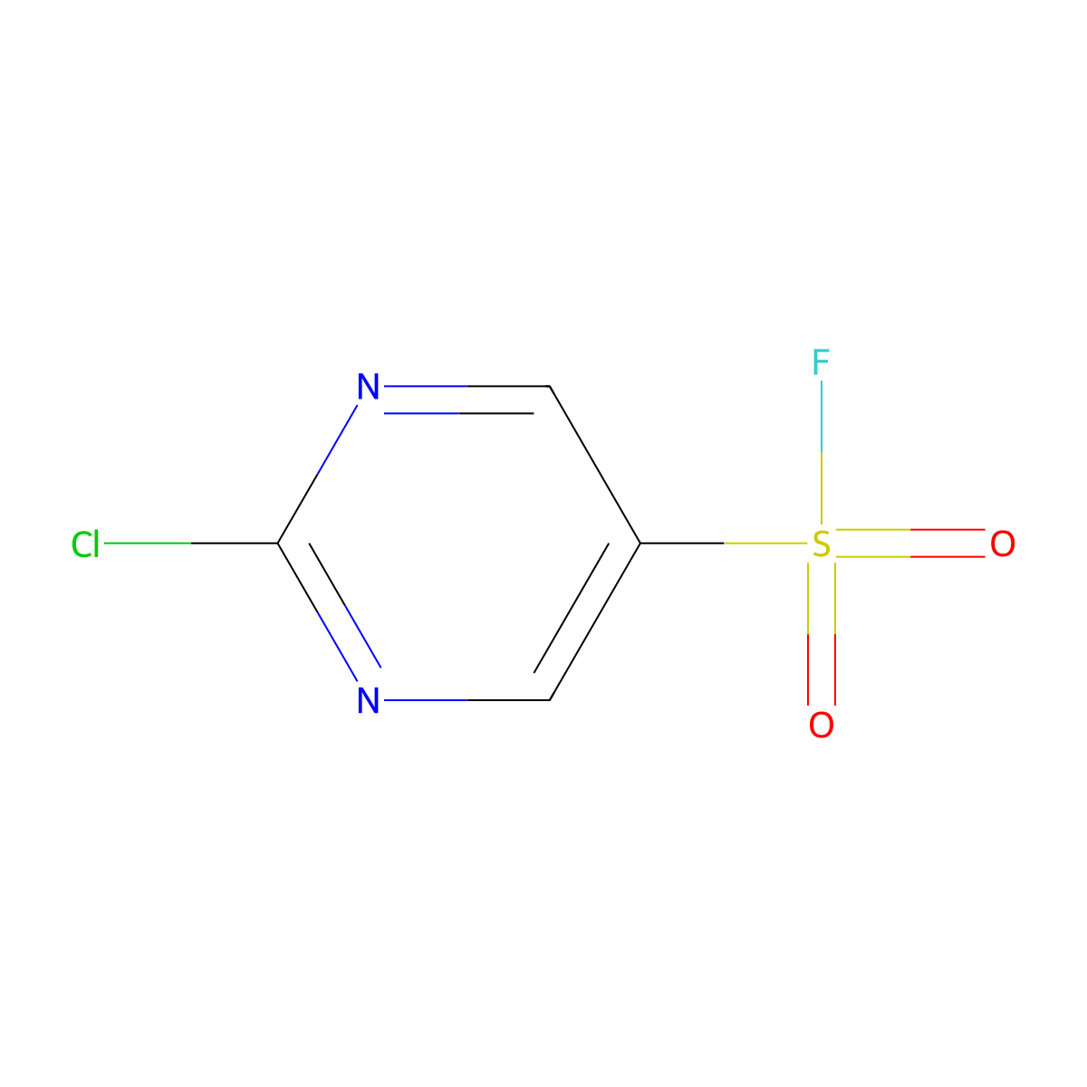 2-Chloropyrimidine-5-sulfonyl fluoride molecular structure, CAS 2137823-28-8