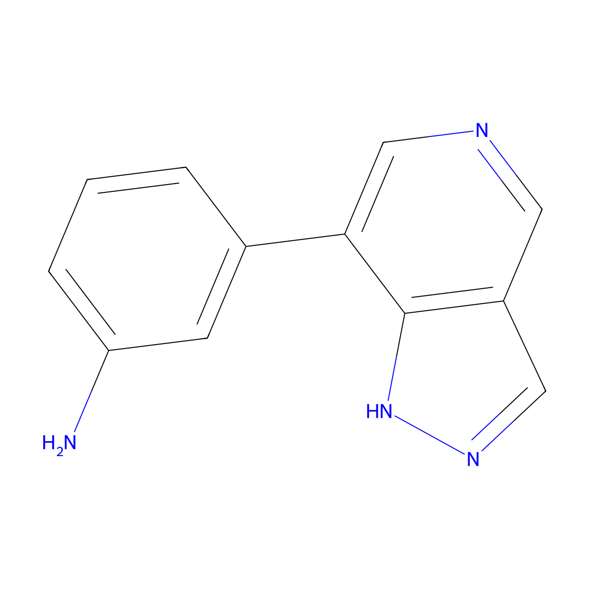 3-{1H-pyrazolo[4,3-c]pyridin-7-yl}aniline molecular structure, CAS 2137825-08-0