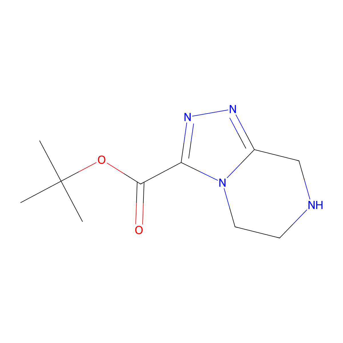 tert-butyl 5H,6H,7H,8H-[1,2,4]triazolo[4,3-a]pyrazine-3-carboxylate molecular structure, CAS 2137825-41-1