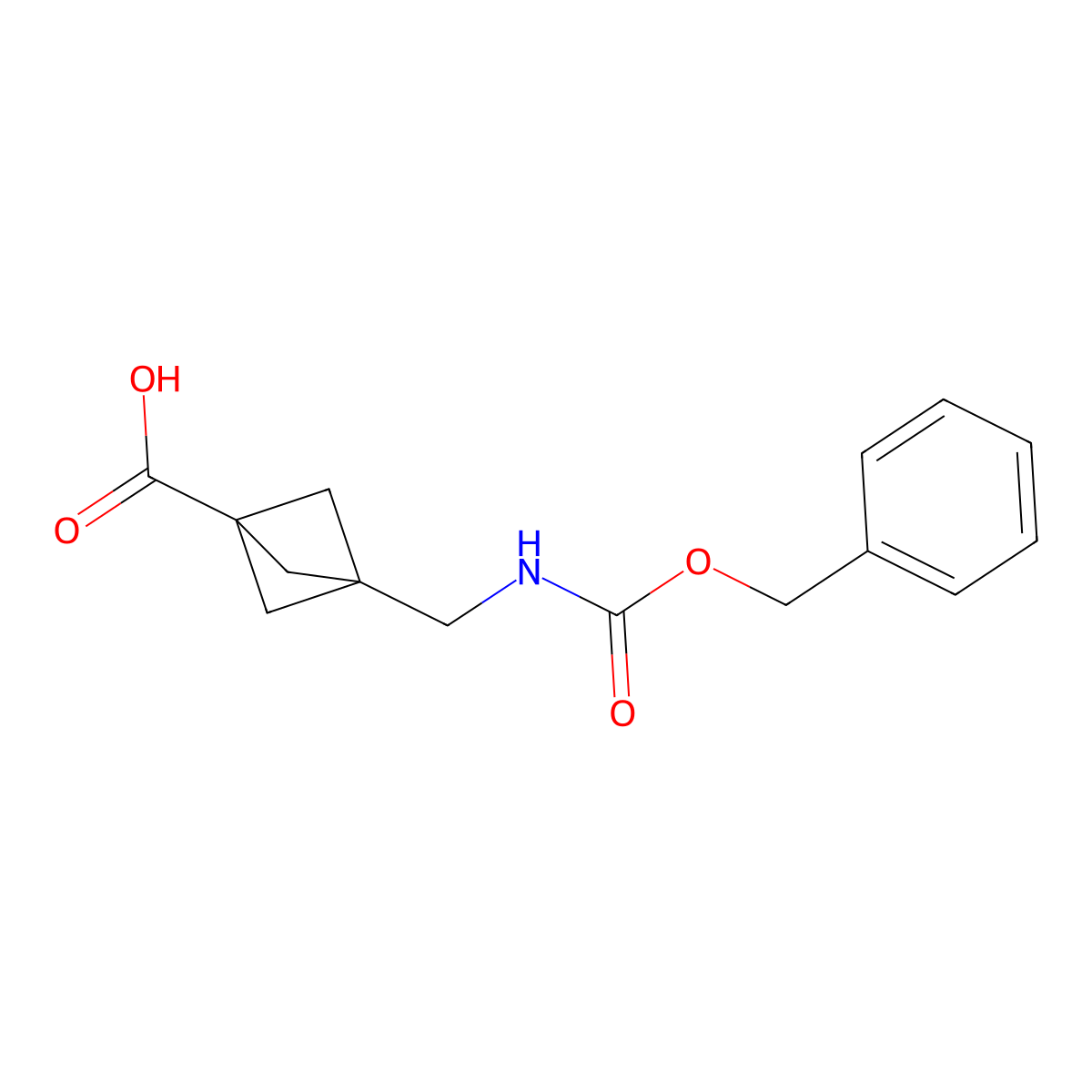 3-({[(Benzyloxy)carbonyl]amino}methyl)bicyclo[1.1.1]pentane-1-carboxylic acid molecular structure, CAS 2137825-72-8