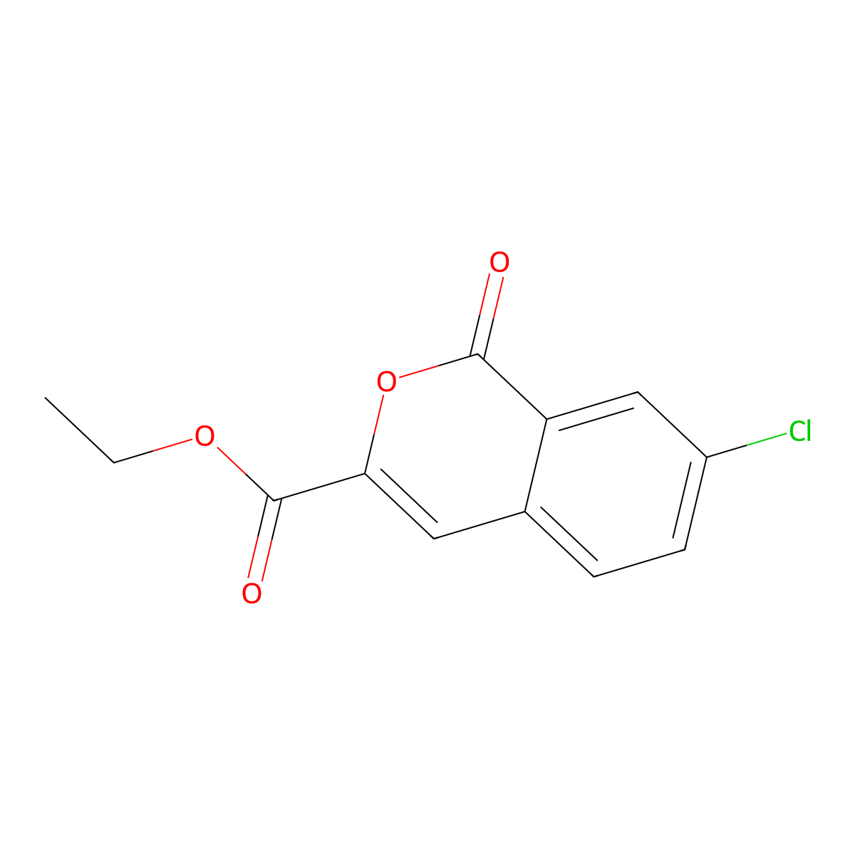 ethyl 7-chloro-1-oxo-1H-isochromene-3-carboxylate molecular structure, CAS 2137827-42-8