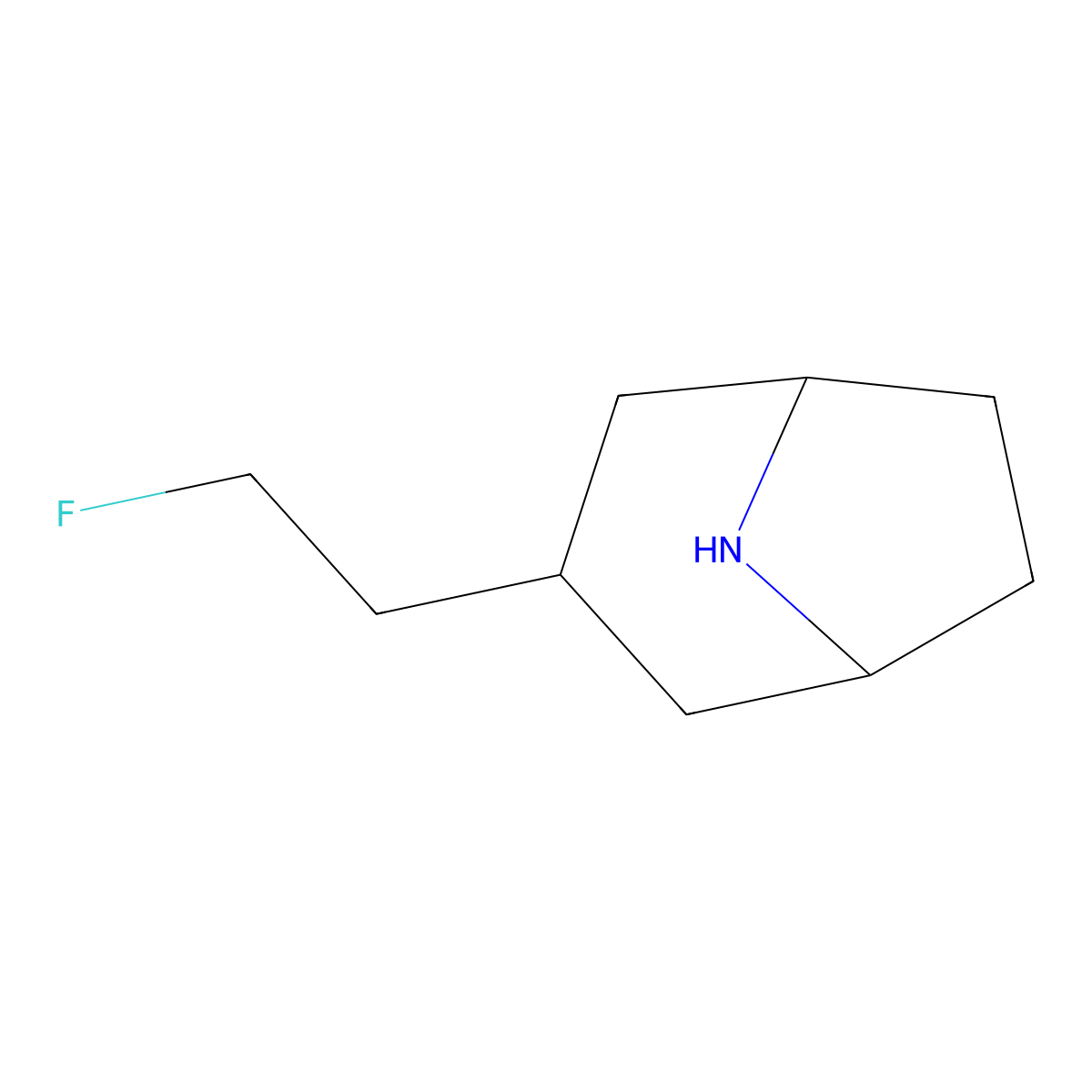 3-(2-Fluoroethyl)-8-azabicyclo[3.2.1]octane molecular structure, CAS 2137829-05-9