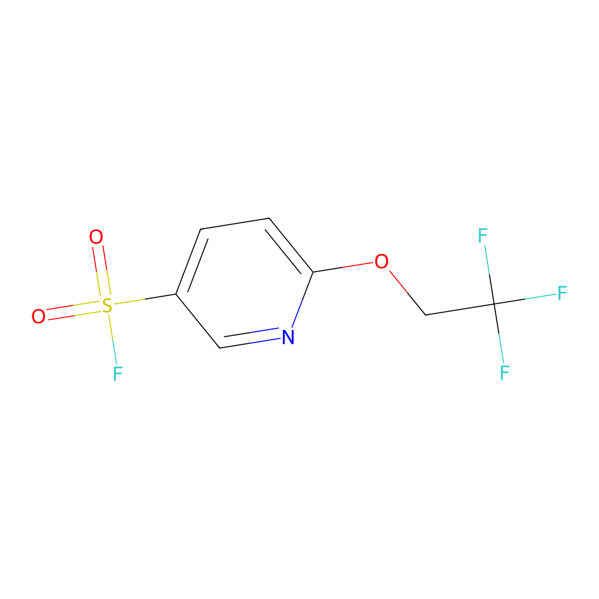 6-(2,2,2-Trifluoroethoxy)pyridine-3-sulfonyl fluoride molecular structure, CAS 2137836-12-3