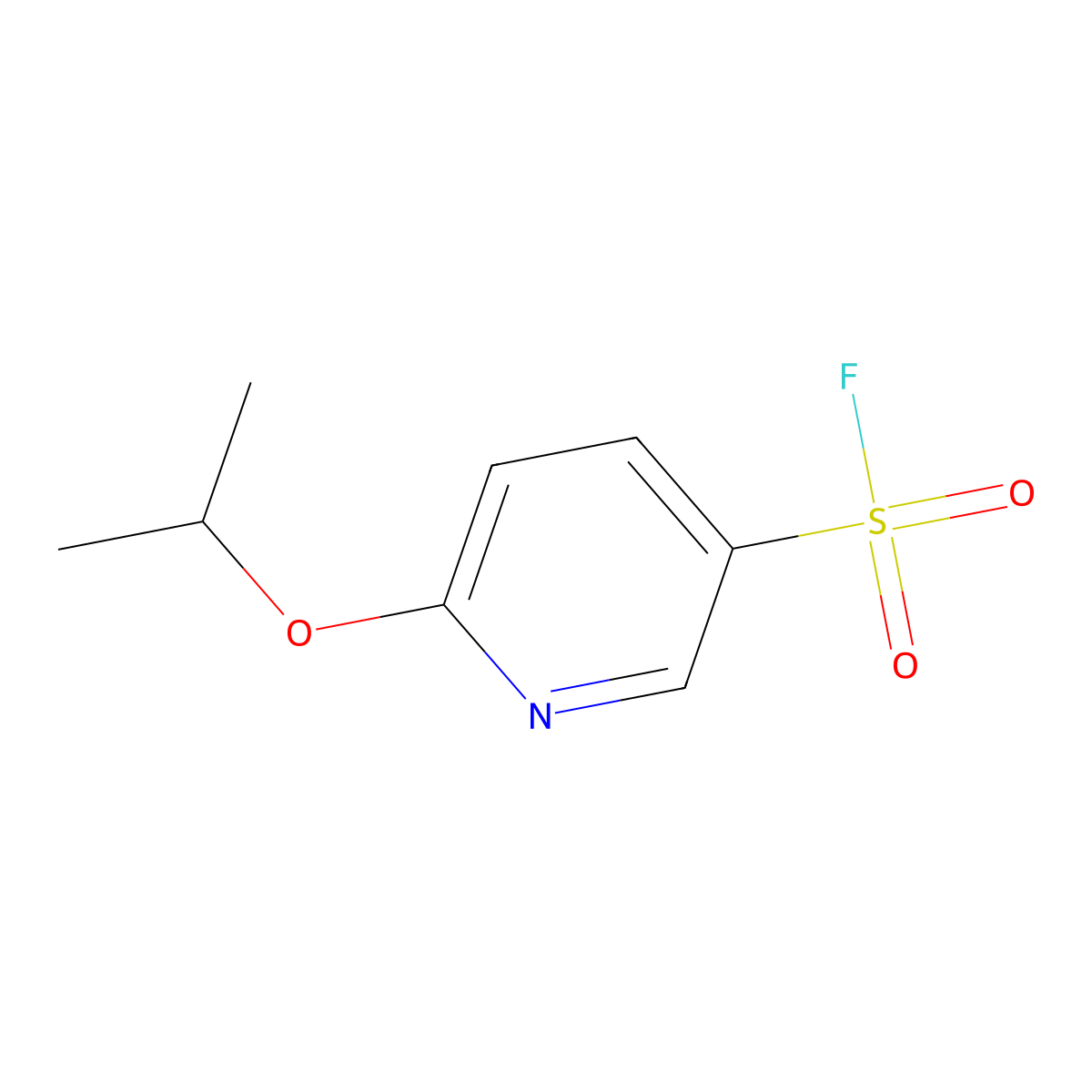 6-(Propan-2-yloxy)pyridine-3-sulfonyl fluoride molecular structure, CAS 2137836-13-4