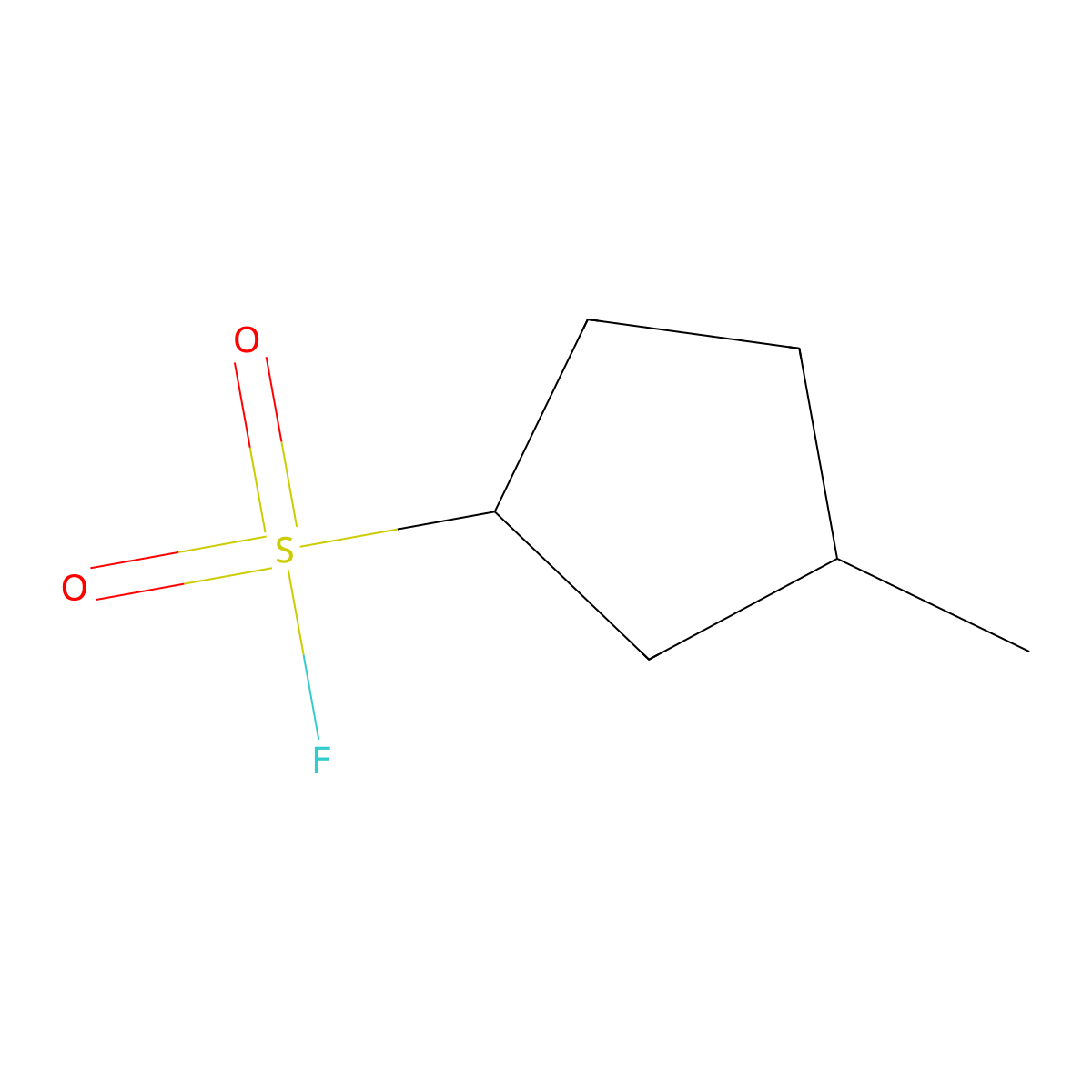 3-Methylcyclopentane-1-sulfonyl fluoride molecular structure, CAS 2137836-26-9