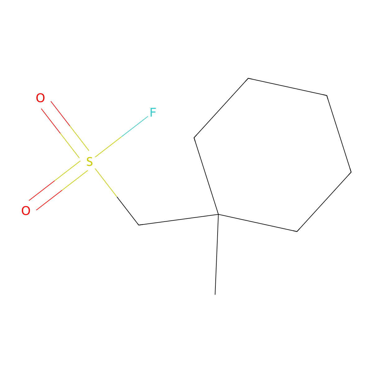 (1-Methylcyclohexyl)methanesulfonyl fluoride molecular structure, CAS 2137837-09-1