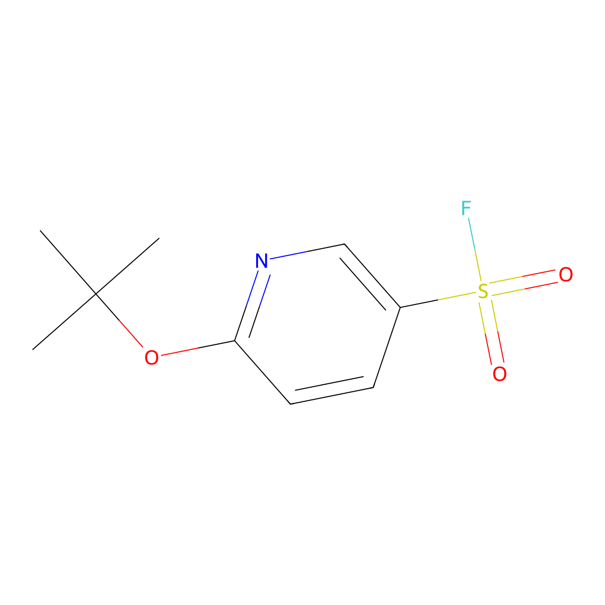 6-(Tert-butoxy)pyridine-3-sulfonyl fluoride molecular structure, CAS 2137837-24-0