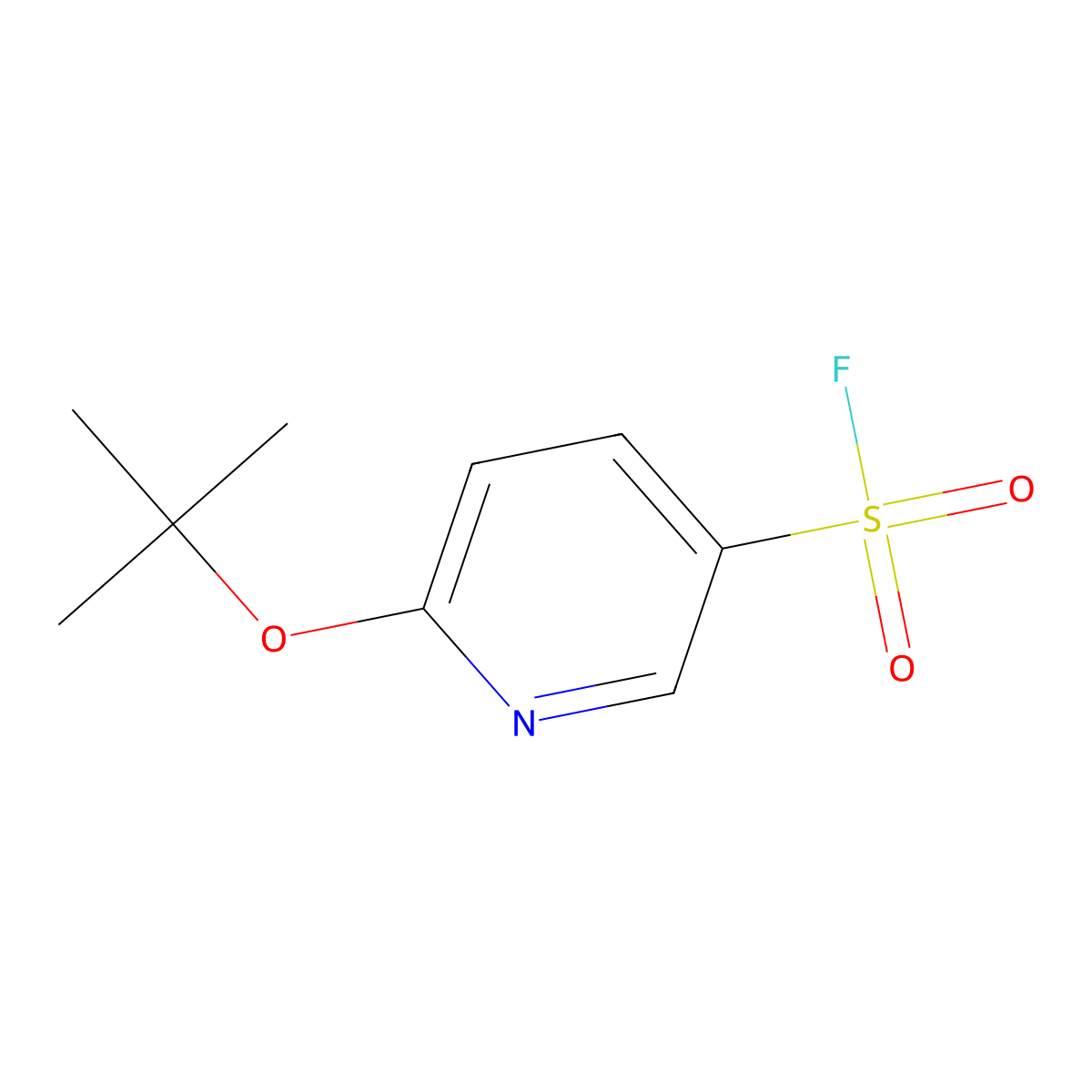 6-(Tert-butoxy)pyridine-3-sulfonyl fluoride molecular structure, CAS 2137837-24-0