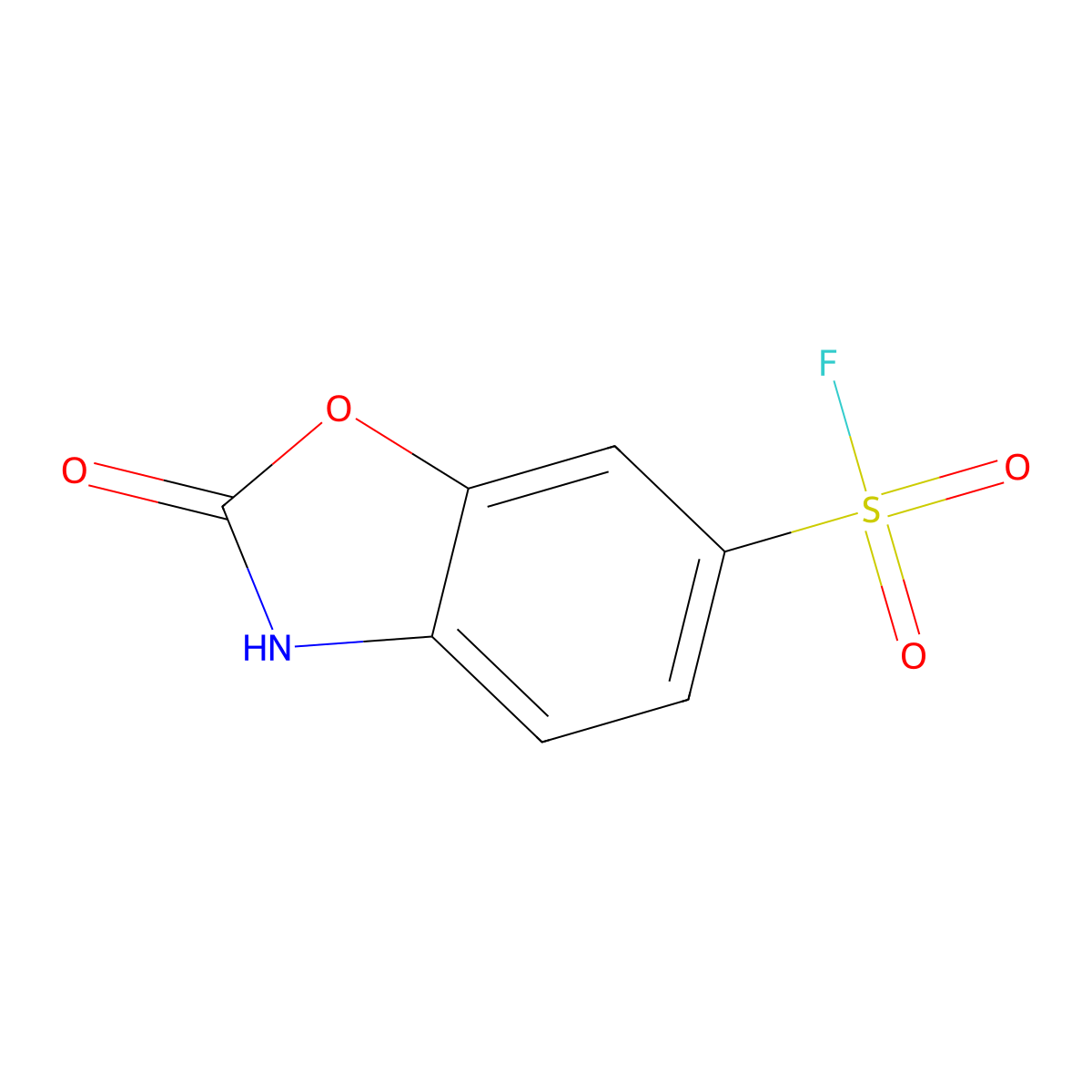 2-Oxo-2,3-dihydro-1,3-benzoxazole-6-sulfonyl fluoride molecular structure, CAS 2137837-86-4