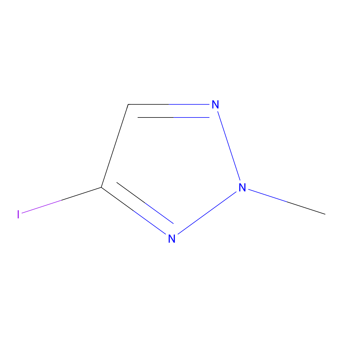 4-Iodo-2-methyl-2H-1,2,3-triazole molecular structure, CAS 2137840-57-2