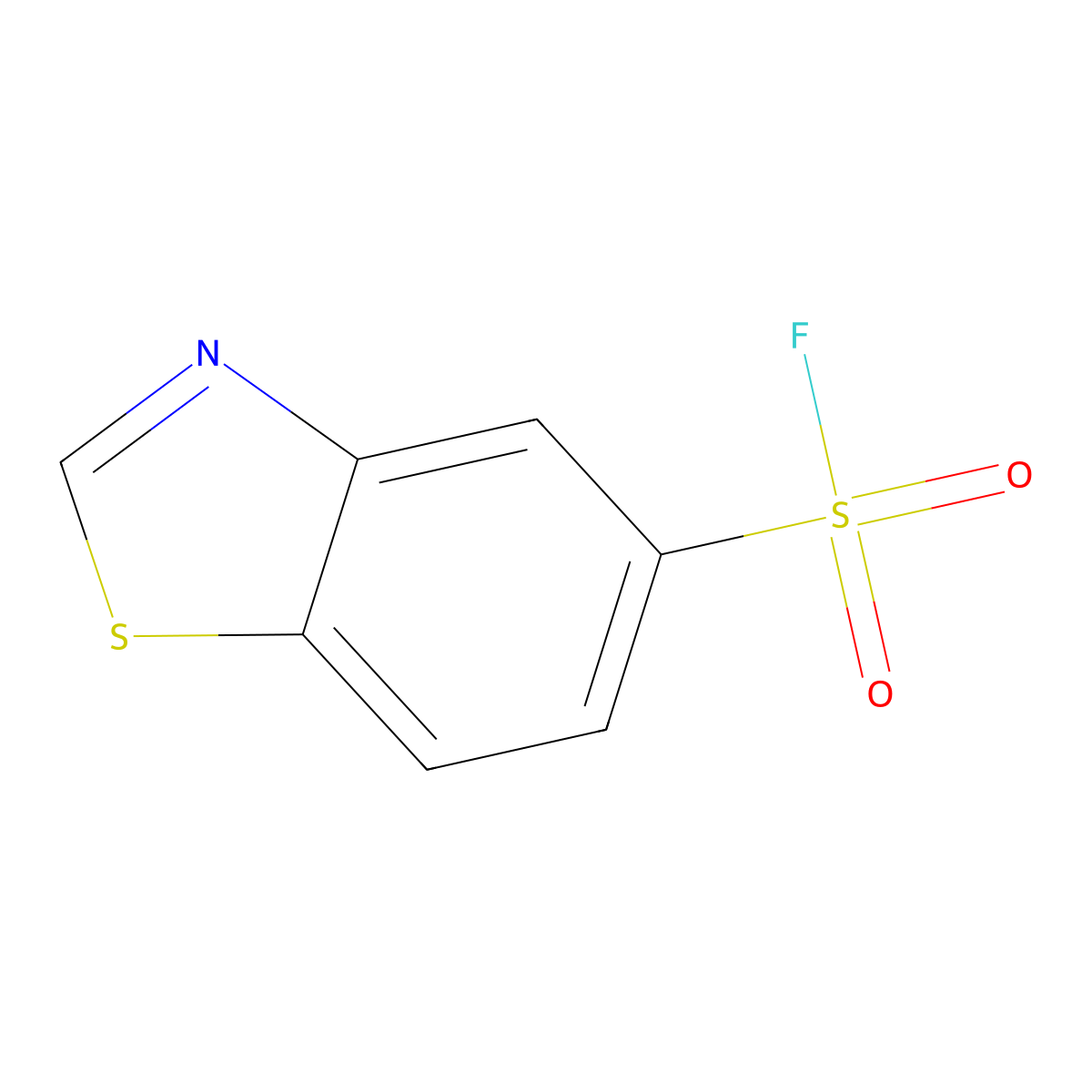 1,3-Benzothiazole-5-sulfonyl fluoride molecular structure, CAS 2137843-88-8