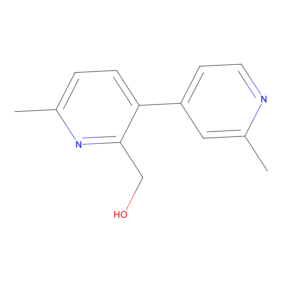 [6-Methyl-3-(2-methylpyridin-4-yl)pyridin-2-yl]methanol molecular structure, CAS 2137844-38-1